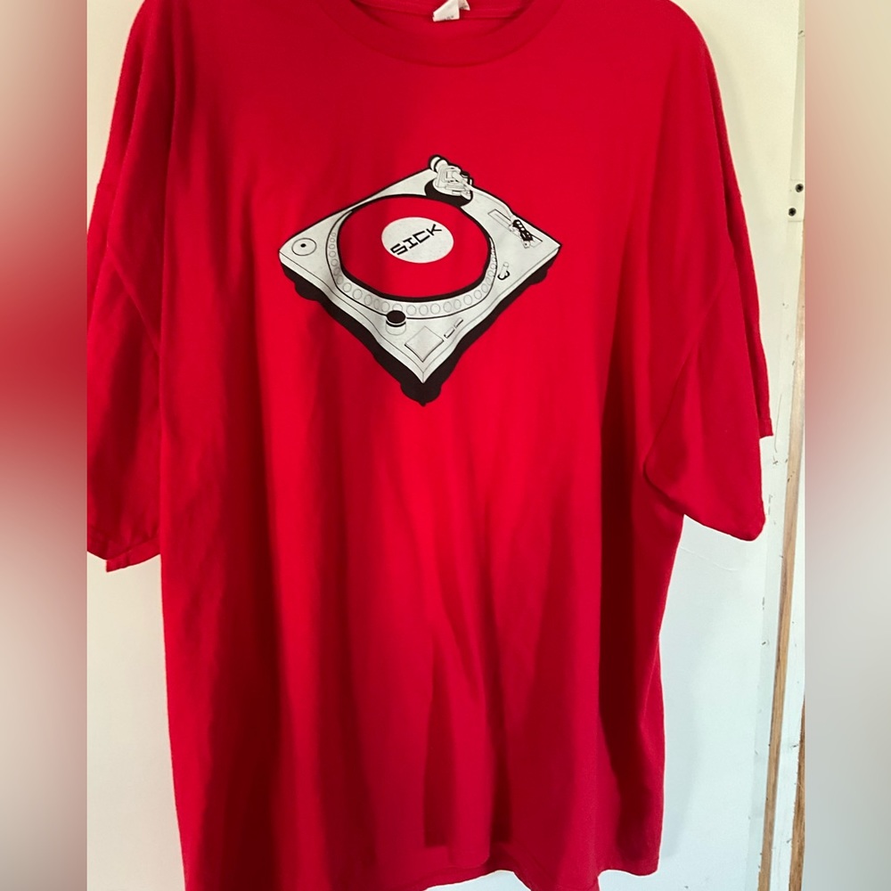 Ring Spun Men’s Tee Shirt Sick Port  Co Red 3XL Organic Cotton Pre Shrunk NWOT